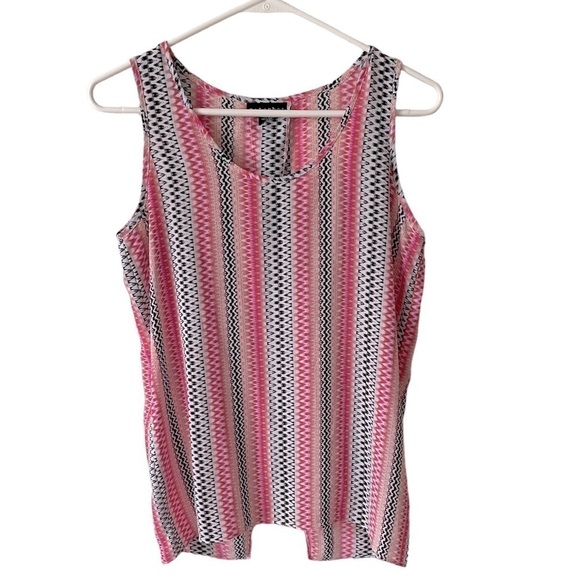 Metaphor Pink and Black Tank - Picture 1 of 5